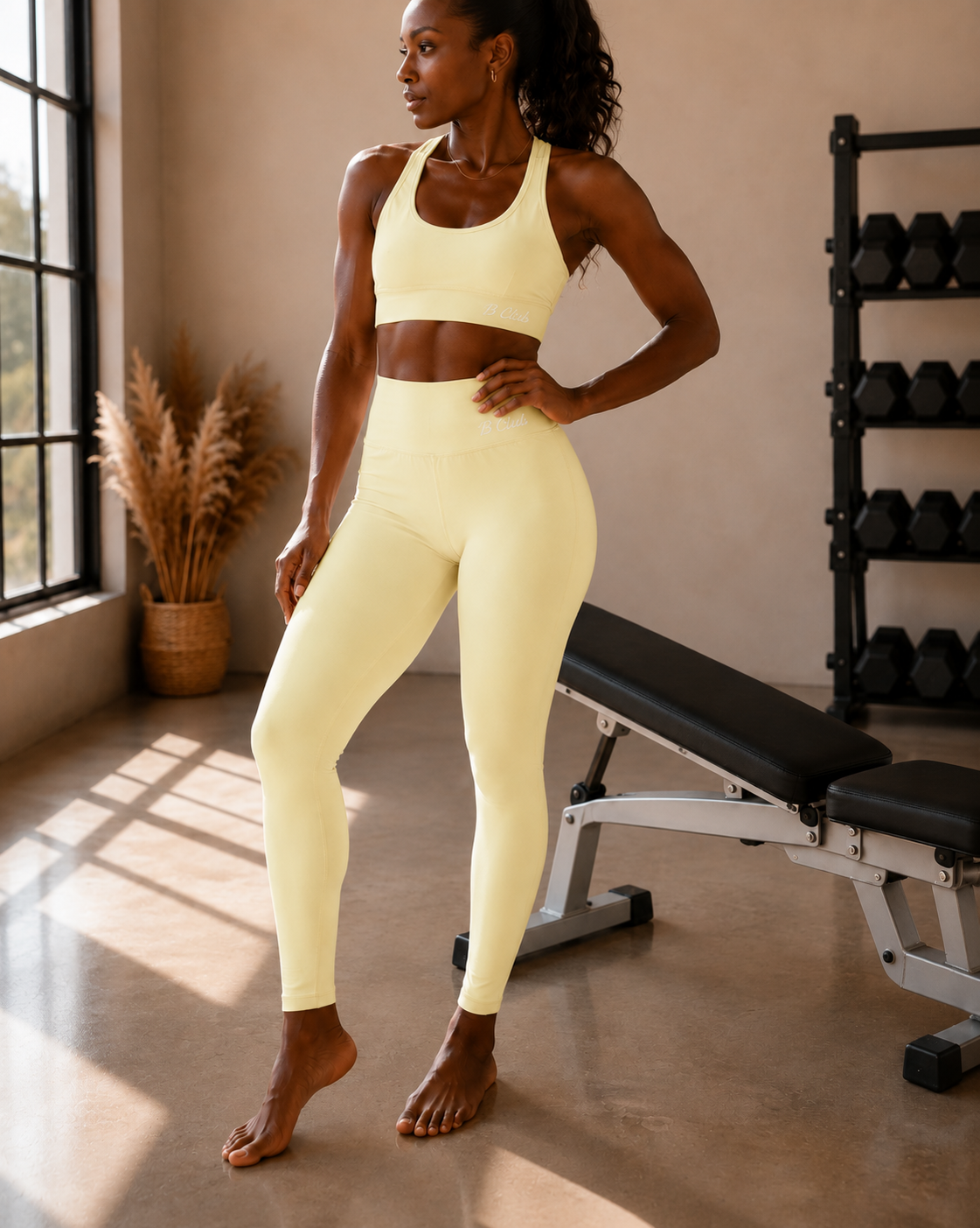 Classic B Club Buttercream Activewear Leggings